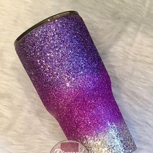 Grape and Chrome Color Glitter Flakes